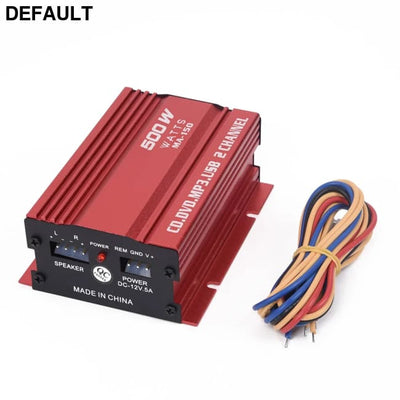 1 Set Car 12V 500W 2 Channels Mini Hi-Fi Stereo Audio Amp Subwoofer Automotive Accessories Amplifiers Power