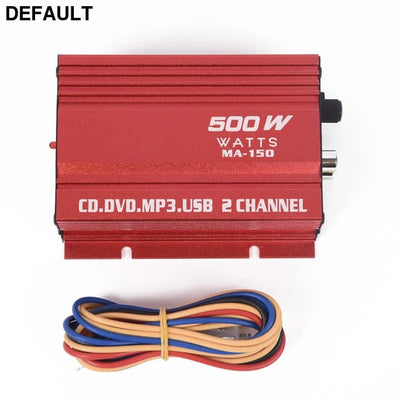 1 Set Car 12V 500W 2 Channels Mini Hi-Fi Stereo Audio Amp Subwoofer Automotive Accessories Amplifiers Power