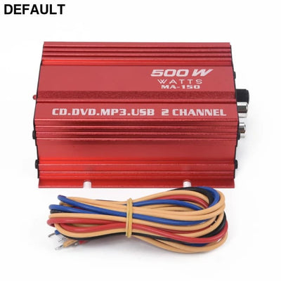 1 Set Car 12V 500W 2 Channels Mini Hi-Fi Stereo Audio Amp Subwoofer Automotive Accessories Amplifiers Power