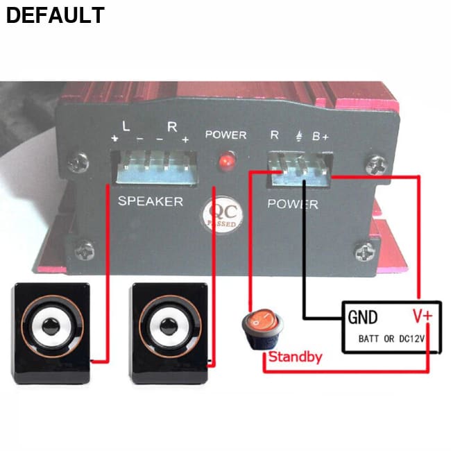 1 Set Car 12V 500W 2 Channels Mini Hi-Fi Stereo Audio Amp Subwoofer Automotive Accessories Amplifiers Power
