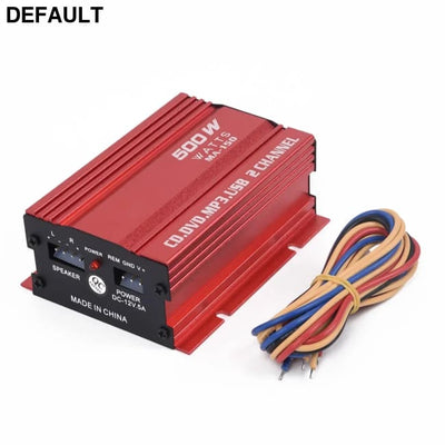 1 Set Car 12V 500W 2 Channels Mini Hi-Fi Stereo Audio Amp Subwoofer Automotive Accessories Amplifiers Power