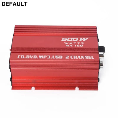 1 Set Car 12V 500W 2 Channels Mini Hi-Fi Stereo Audio Amp Subwoofer Automotive Accessories Amplifiers Power