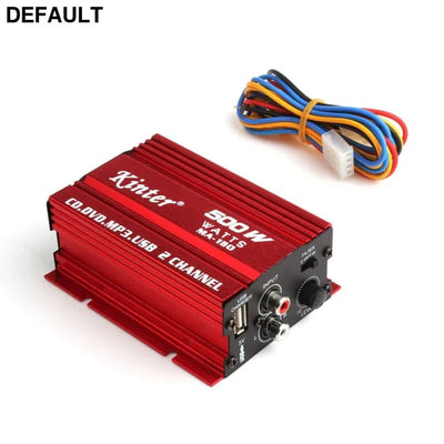 1 Set Car 12V 500W 2 Channels Mini Hi-Fi Stereo Audio Amp Subwoofer Automotive Accessories Amplifiers Power