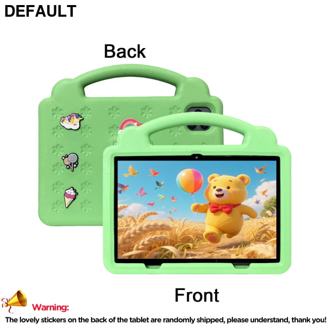 10.1 Inch Kid Tablet Android with 64GB ROM and Dual Camera green Tablets Educational Toys