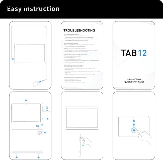 10.1 Inch Tablet for Kids Android 13 Octa-Core 4G LTE Dual SIM Parental Control 12GB RAM(6 + 6 Expand)/128 GB Storage