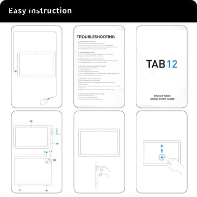 10.1 Inch Tablet for Kids Android 13 Octa-Core 4G LTE Dual SIM Parental Control 12GB RAM(6 + 6 Expand)/128 GB Storage