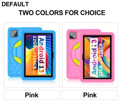 10.1 Inch Tablet for Kids Android 13 Octa-Core 4G LTE Dual SIM Parental Control 12GB RAM(6 + 6 Expand)/128 GB Storage