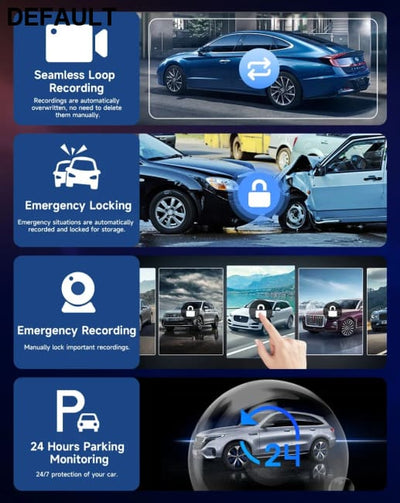 10.26’’ Dash Cam 4K Car Mirror Video Player Wireless Carplay Android Auto GPS Monitor Multimedia Rearview Camera