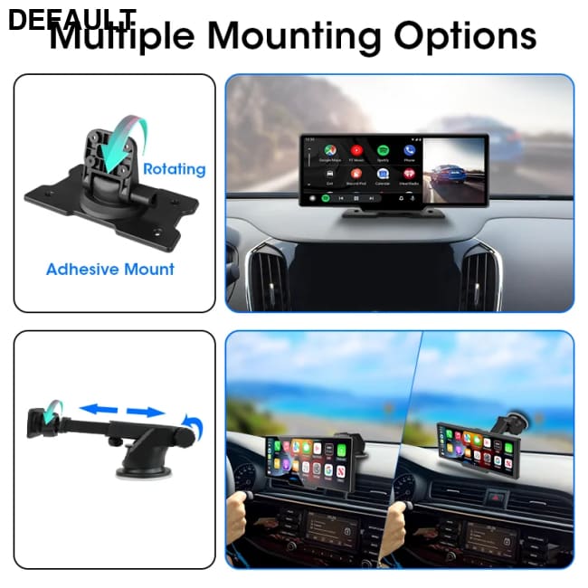 10.26’’ Dash Cam 4K Car Mirror Video Player Wireless Carplay Android Auto GPS Monitor Multimedia Rearview Camera