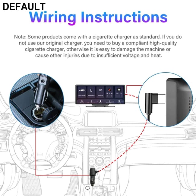 10.26’’ Dash Cam 4K Car Mirror Video Player Wireless Carplay Android Auto GPS Monitor Multimedia Rearview Camera