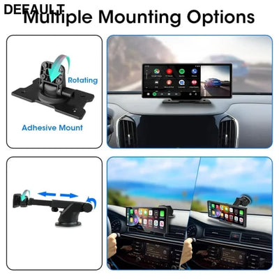 10.26’’ Dash Cam 4K Car Mirror Video Player Wireless Carplay Android Auto GPS Monitor Multimedia Rearview Camera