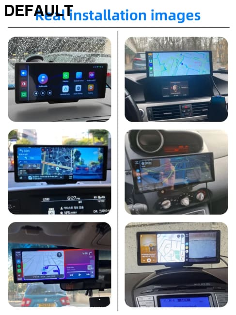 10.26’’ Dash Cam 4K Car Mirror Video Player Wireless Carplay Android Auto GPS Monitor Multimedia Rearview Camera