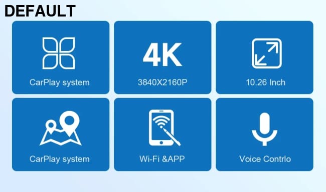 10.26’’ Dash Cam 4K Car Mirror Video Player Wireless Carplay Android Auto GPS Monitor Multimedia Rearview Camera