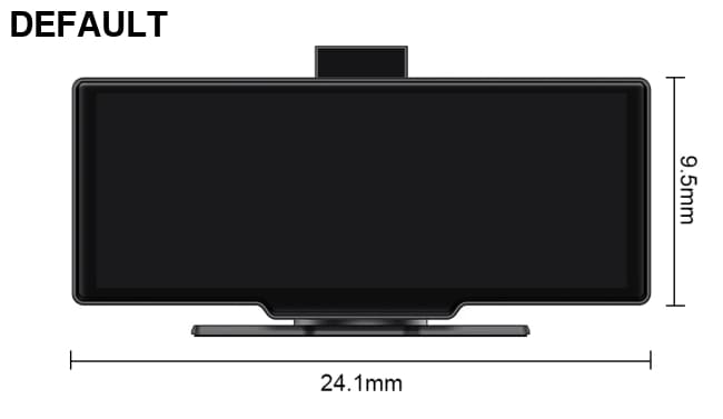 10.26’’ Dash Cam 4K Car Mirror Video Player Wireless Carplay Android Auto GPS Monitor Multimedia Rearview Camera