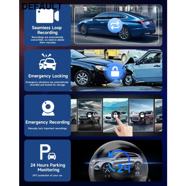 Jansite 10.26 inch dash cam 4k car mirror wireless carplay DVR Cameras Electronics