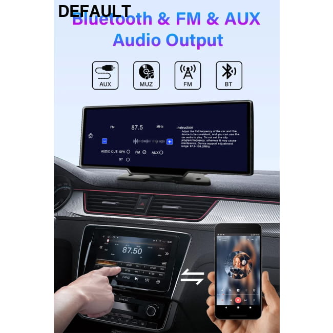 Jansite 10.26 inch dash cam 4k car mirror wireless carplay DVR Cameras Electronics