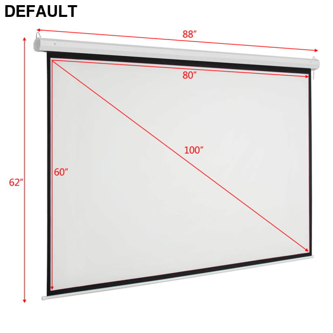 100’’ 4:3 80’’ x 60’’ Viewing Area Motorized Projector Screen As Pic Best Selling Products