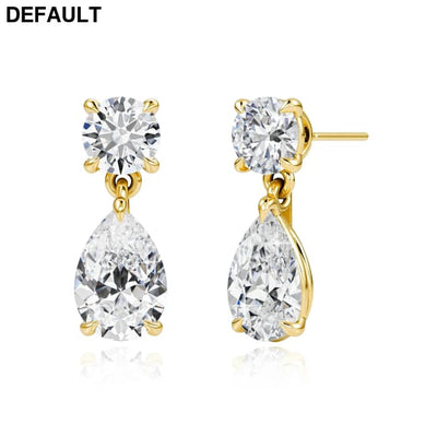 100% Real Moissanite Dangling Earrings For Women Lab Diamond Eardrop 925 Sterling Silver Jewelry Girl Valentine’s Day