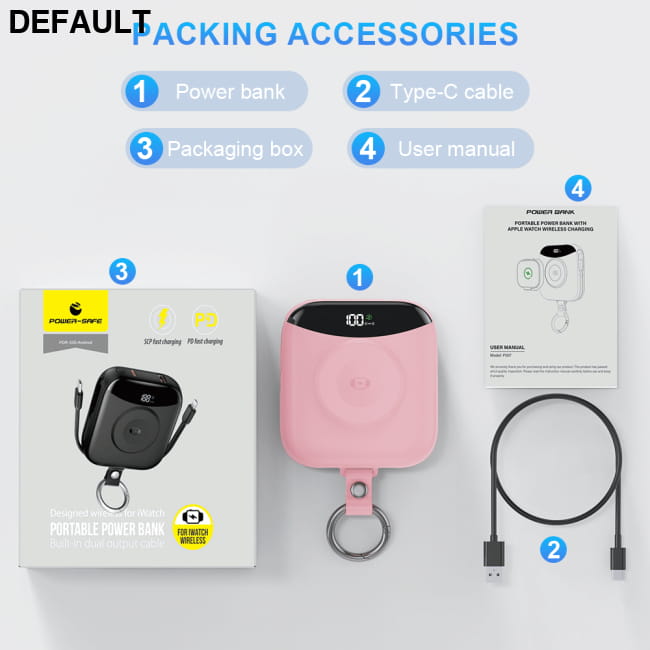 10000mAh Portable Charger Built-in 2 Cables (Type-C & Best Selling Products