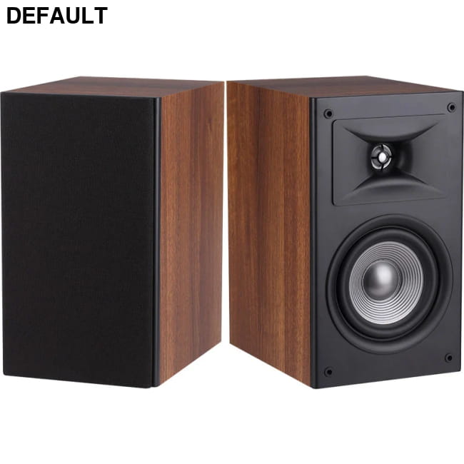 100W 6.5 Inch Bookshelf Speakers Wooden Home Theater Pair Brown A Electronics