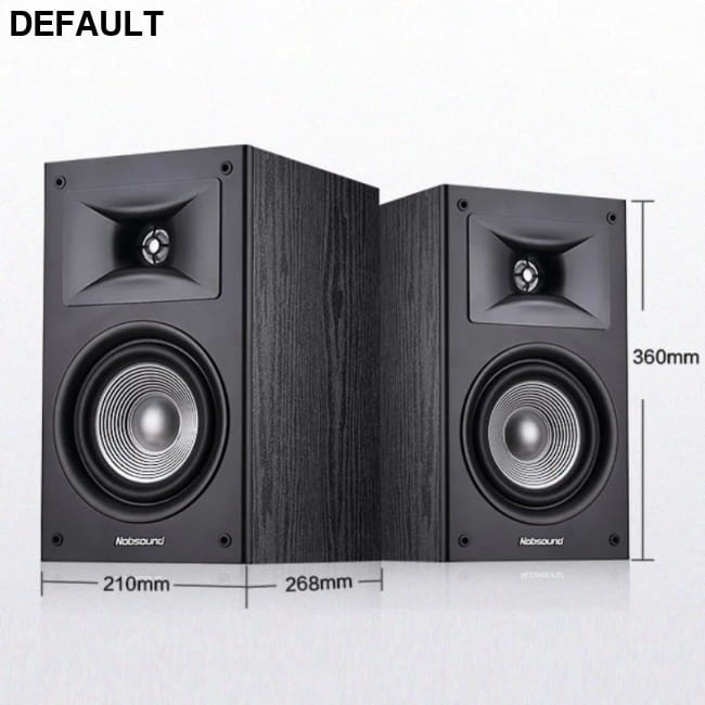 100W 6.5 Inch Bookshelf Speakers Wooden Home Theater Pair Electronics
