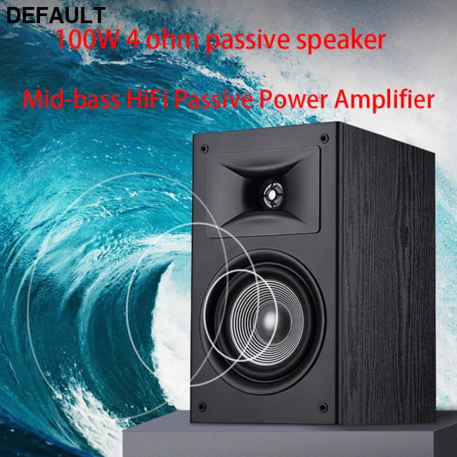 100W 6.5 Inch Bookshelf Speakers Wooden Home Theater Pair Electronics