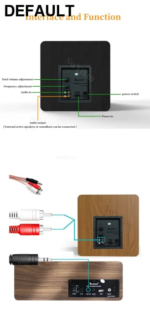 100W Wooden Desktop Passive Heavy Duty Subwoofer 6.5 Inch Horn Caixa De Som Need To Match Home Amp Or Powered Speakers