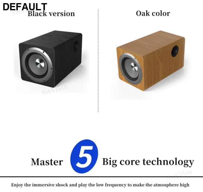 100W Wooden Desktop Passive Heavy Duty Subwoofer 6.5 Inch Horn Caixa De Som Need To Match Home Amp Or Powered Speakers