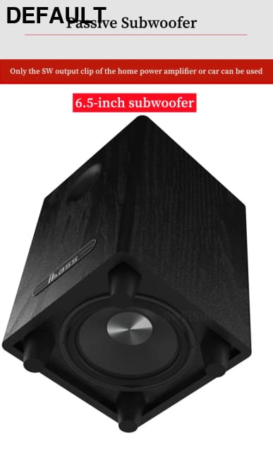 100W Wooden Desktop Passive Heavy Duty Subwoofer 6.5 Inch Horn Caixa De Som Need To Match Home Amp Or Powered Speakers