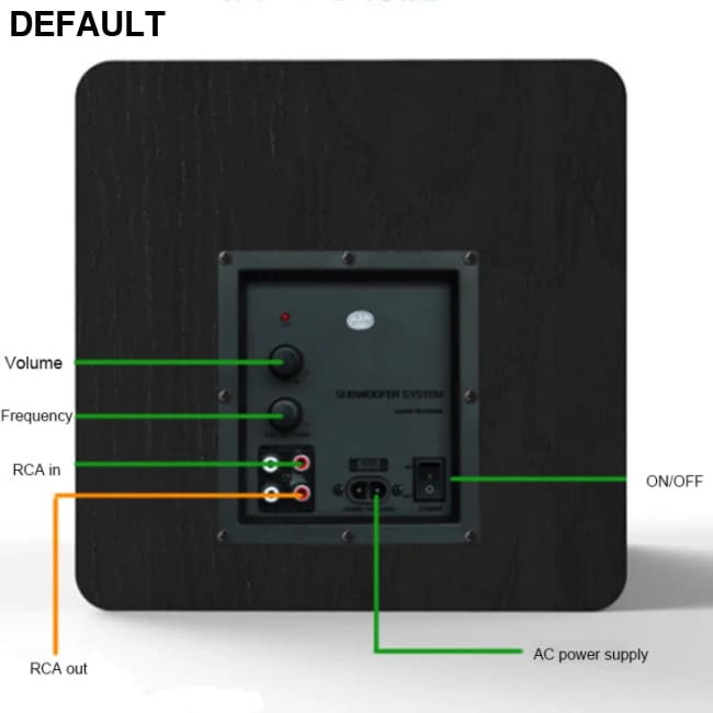 100W Wooden Desktop Passive Heavy Duty Subwoofer 6.5 Inch Horn Caixa De Som Need To Match Home Amp Or Powered Speakers