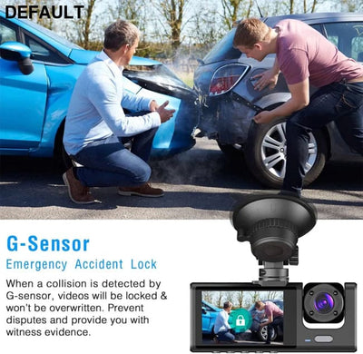 1080P Car Dvr 2/3 Camra Dash Cam for Cars Camera Vehicle Recorder Video Front Optional Rear Night Vision Dashcam DVR