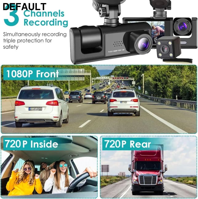 1080P Car Dvr 2/3 Camra Dash Cam for Cars Camera Vehicle Recorder Video Front Optional Rear Night Vision Dashcam DVR