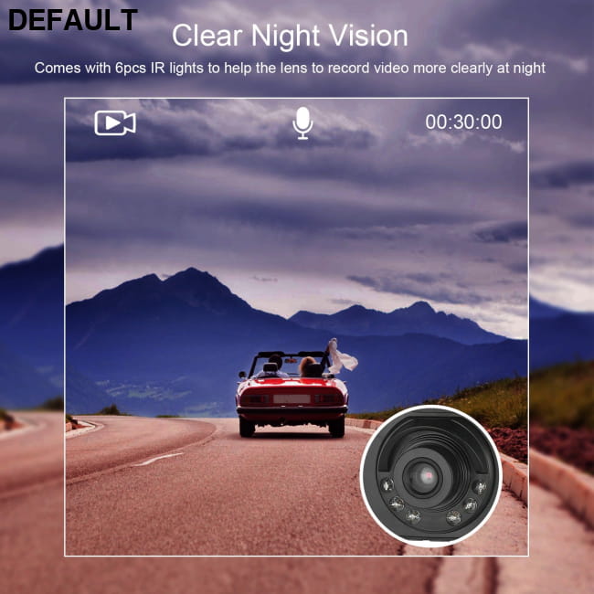 1080p Car DVR Dash Cam Camcorder with Loop Recording and Night Vision Black Cameras Electronics