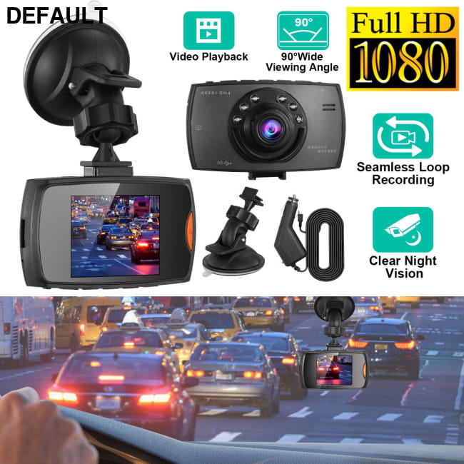 1080p Car DVR Dash Cam Camcorder with Loop Recording and Night Vision Black Cameras Electronics