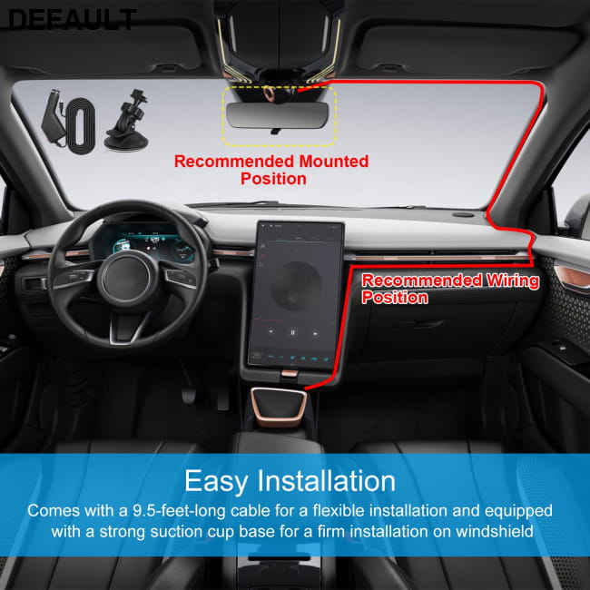 1080p Car DVR Dash Cam Camcorder with Loop Recording and Night Vision Black Cameras Electronics