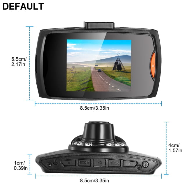 1080p Car DVR Dash Cam Camcorder with Loop Recording and Night Vision Black Cameras Electronics