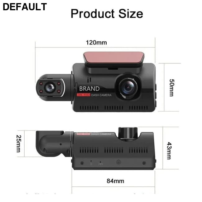 1080P Dual Lens Car DVR Dash Cam Video Recorder G-Sensor Cameras