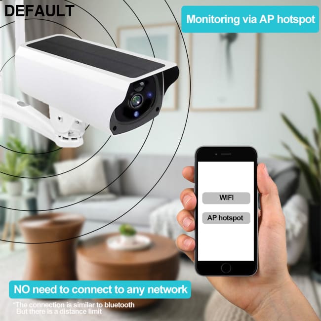 1080P IP Bullet Camera WiFi Outdoor Battery Solar Panel CCTV Wireless Surveillance Cam Home Security Protection Two Way