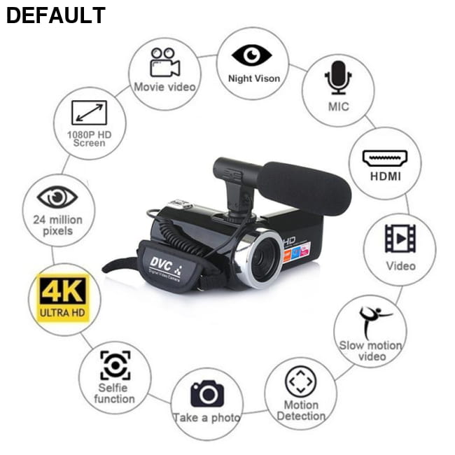 DRE’s Electronics 24MP 1080P Fine Jewelry Camcorder Digital Camcorders Metal Mayhem from Dres and Cameras