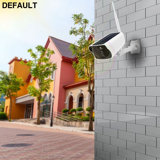 1080P Solar WiFi Camera White Home Security
