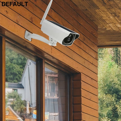 1080P Solar WiFi Camera White Home Security