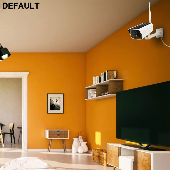 1080P Solar WiFi Camera White Home Security