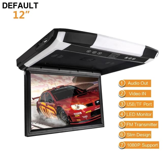1080P TFT LCD Car Roof Monitor Ceiling & Headrest Monitors Motor Vehicle A/V Players In-Dash Systems