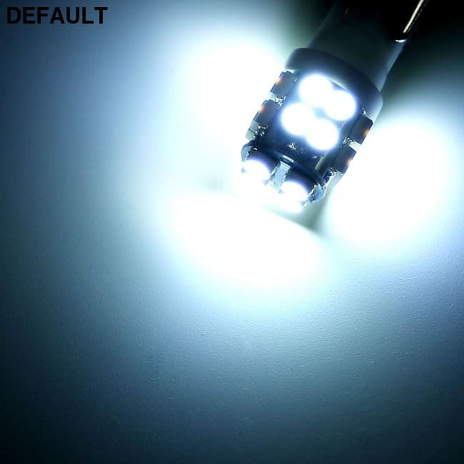10Pcs 12V T10 LED Light Bulb Wedge Base Interior Dome Map Lights License Plate Trunk Side White Car Accessories