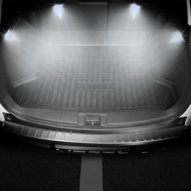 10Pcs 12V T10 LED Light Bulb Wedge Base Interior Dome Map Lights License Plate Trunk Side White Car Accessories