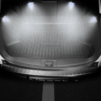 10Pcs 12V T10 LED Light Bulb Wedge Base Interior Dome Map Lights License Plate Trunk Side White Car Accessories