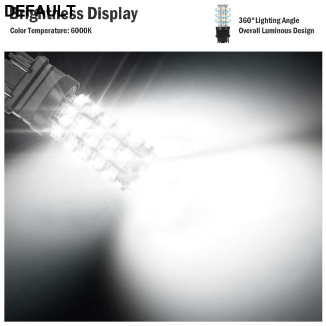 10Pcs/Kit LED Car Light Bulbs 760lm T25 3528SMD 6000K Pure White Auto Lamps Replacement Black Accessories Motor Vehicle