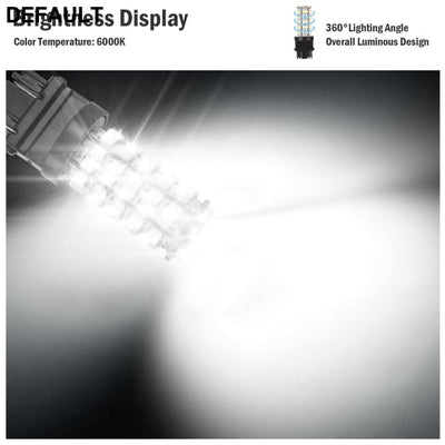 10Pcs/Kit LED Car Light Bulbs 760lm T25 3528SMD 6000K Pure White Auto Lamps Replacement Black Accessories Motor Vehicle