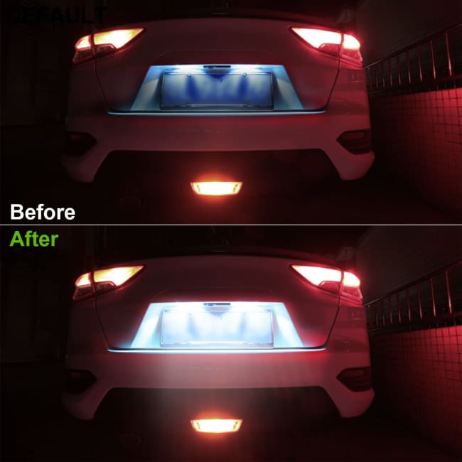 10Pcs/Kit LED Car Light Bulbs 760lm T25 3528SMD 6000K Pure White Auto Lamps Replacement Black Accessories Motor Vehicle