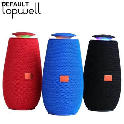 10W 360 degree stereo sound speaker tws pairing with power bank FM radio disco light wireless for home party Mini